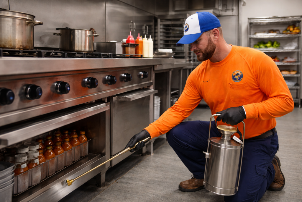 pest control in a commercial kitchen